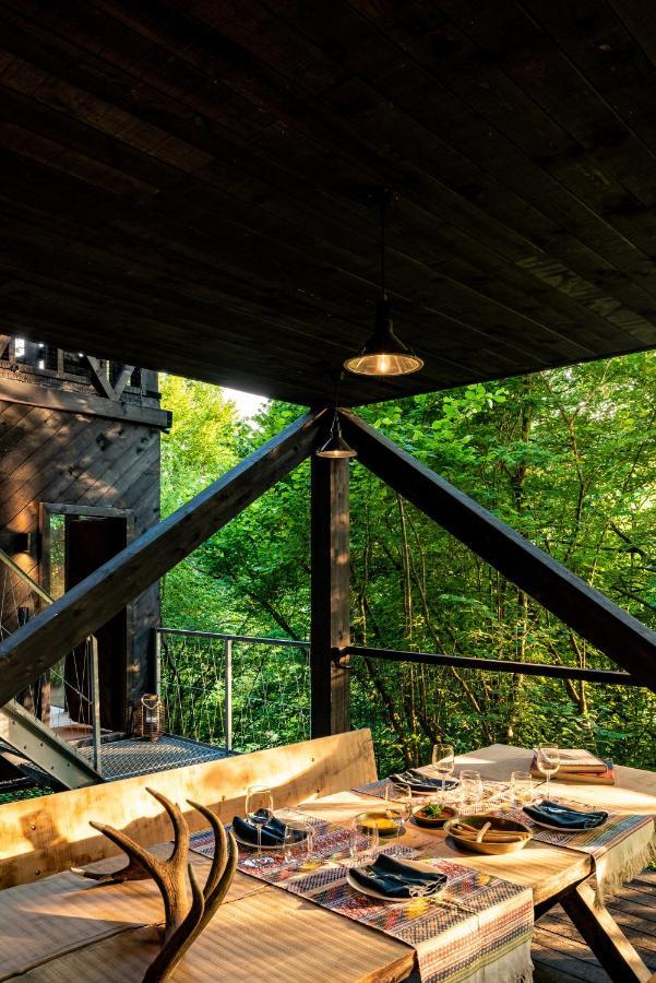 Hutstuf - The Fox & Private Outdoor Spa La-Roche-en-Ardenne Ngoại thất bức ảnh