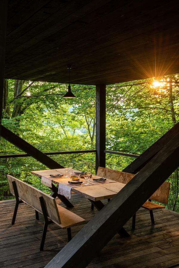 Hutstuf - The Fox & Private Outdoor Spa La-Roche-en-Ardenne Ngoại thất bức ảnh