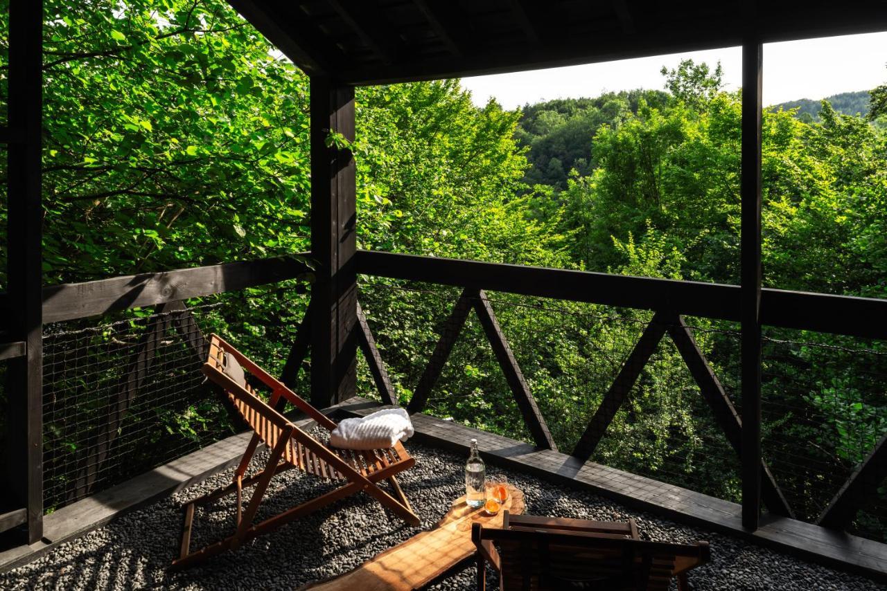 Hutstuf - The Fox & Private Outdoor Spa La-Roche-en-Ardenne Ngoại thất bức ảnh