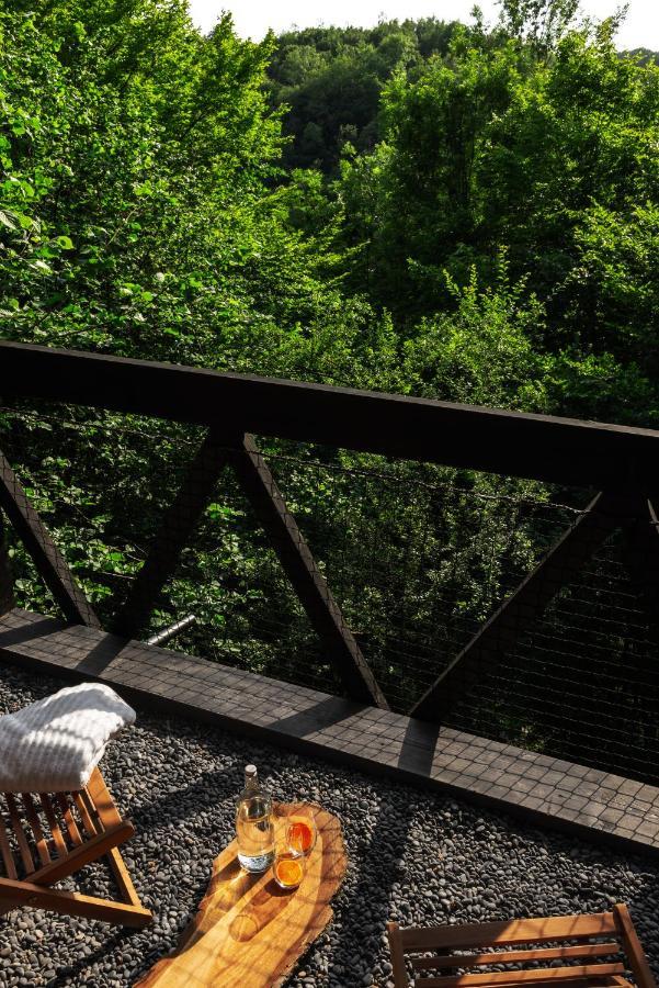 Hutstuf - The Fox & Private Outdoor Spa La-Roche-en-Ardenne Ngoại thất bức ảnh